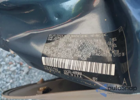 2006 Toyota Tundra Sr5 V8 из США, поврежденный, VIN 5TBRT34196S472604